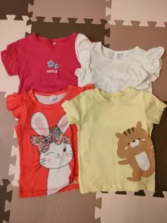 ベビー・キッズ用　Tシャツ4枚セット　80cm-90cm
