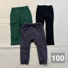 しまむら ヒラキ パンツ デニム 恐竜 3枚 まとめ売り セット売り 100cm