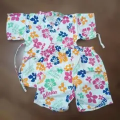 AMPERSAND 甚平 サイズ95 ハイビスカス