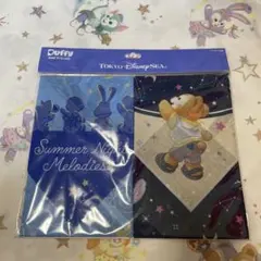 ダッフィー＆フレンズ サマーナイト・メロディー　バンダナ2枚 ディズニーシー