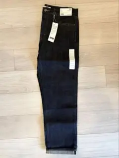新品タグ付き ユニクロU セルビッジレギュラーフィットジーンズ 32