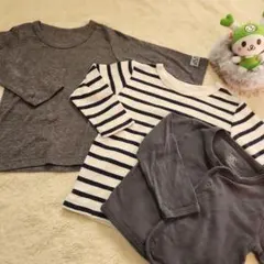 ❣️【74~80】MOTHER NATURE カットソー 長袖シャツ３枚 男の子