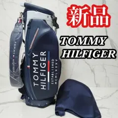 【新品未使用】トミーヒルフィガー キャディバッグ スタンド 軽量 9型 ネイビーのサムネイル