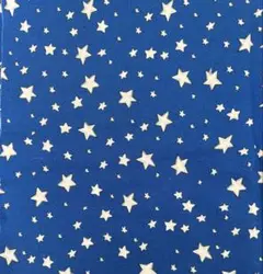 SALE☆ロラライハリス My Stars星柄 青 110×45