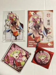 鬼滅の刃 午年 アクリルスタンド 缶バッジ ポストカード コースター 甘露寺蜜璃