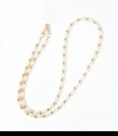 新品　グローバルワーク　パールとゴールドのスマホショルダーストラップ