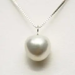 南洋白蝶真珠パールペンダントトップ　12mm　ホワイトピンクカラー　K14WG製