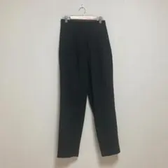 【ザラ】ZARA スラックス テーパードパンツ レディース 黒 ブラック S
