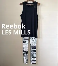 リーボック レスミルズ★ノースリーブ タンクトップ Oレギンス パンツXS