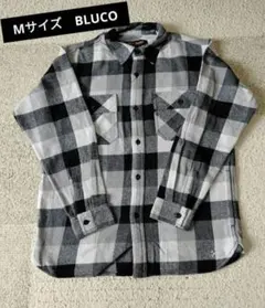 Мサイズ　ブルコ　BLUCO ネルシャツ　ブラック　新品