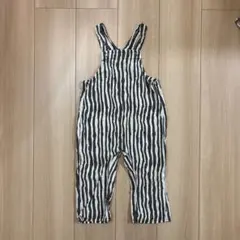 GROWN ストライプ柄 オーバーオール 18-24m