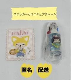 SKZOO POP UP フォクシニー ステッカー &レトログラスチャーム