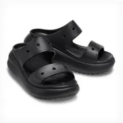 【タグ付新品】クロックス crocs クラッシュ サンダル 24cm ブラックのサムネイル