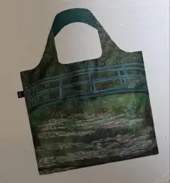 ボーナス特価❗️【モネ】収納式マイバック（デザイン：睡蓮の池と日本の橋）