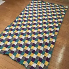 ハンドメイド かぎ針編み マルチカバー ブランケット195cm×117cmのサムネイル