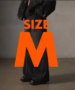 ジップデザインバギーデニムMサイズ