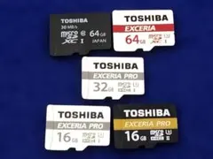 C619 TOSHIBA MicroSDメモリー 64GB 32GB 16GB