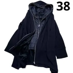 美品＊ダブルスタンダード ボンバーヒート 38 ブラック黒 ブルゾン パーカー