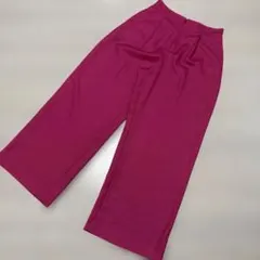 美品.DoCLASSE.レディース.カラーパンツ.派手色.ショッキングピンク.