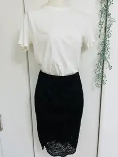 【GU】色違い有☆レディース　スカート　レース　ブラック　大人気　ジーユー