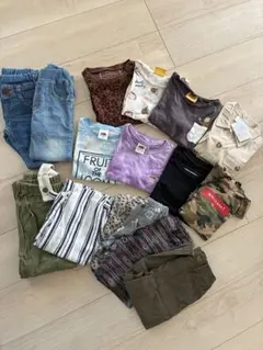 男の子 夏物 半袖 短パン デニム Tシャツ まとめ売り 110 120