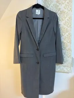 earth music & ecology グレー ロングコート S