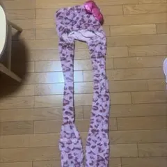 キティちゃんのピンクのヒョウ柄フード付き　USJ