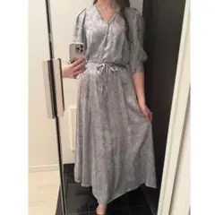 【美品】FRAI.I.D 花柄 水色 ロングワンピース ♡