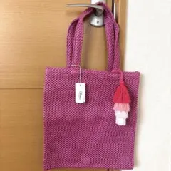 マライカ　チアー　メッシュトートバッグ　ピンク　未使用のサムネイル