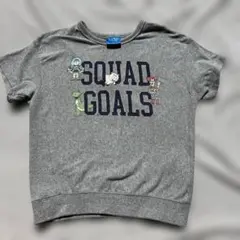 トイ・ストーリー SQUAD GOALS 半袖Tシャツ グレー　100cmのサムネイル