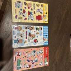 PEANUTS スヌーピー シール３枚セット