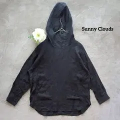 Sunny Clouds フーディー パーカー プルオーバー M 黒 フェリシモのサムネイル