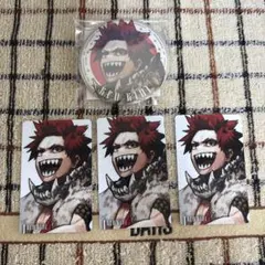 ヒロアカ 切島鋭児郎 新十傑 缶バッジ キャラカード ジャンプGIGA
