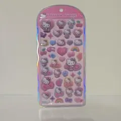 【正規品】コットンパフィーシール ヒョウ柄キティ