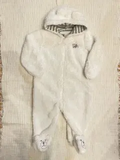 美品★carter's ボアロンパース 9month ホワイト