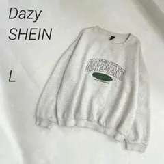 Dazy SHEIN ロゴスウェットトレーナー　裏起毛　長袖