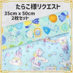 【たらこ様リクエスト】ランチョンマット 給食ナフキン 35×50 ２枚セット