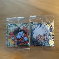 ONEPIECE大海賊シールウエハースLOG.9ルフィ ジンベエおまけつき