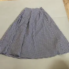 フレアロングスカート ギンガムチェック