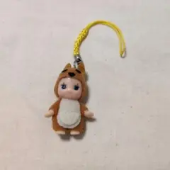 キューピーちゃんカンガルーコスチュームのキーホルダー