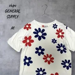 ships シップス　花柄 ボタニカル　Tシャツ　GENERA L SUPPLY