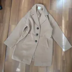 earth music&ecology★ベージュゆったりコート アウター 値下げ