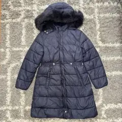 【jacadi】中綿ダウンコート、ネイビー、極暖