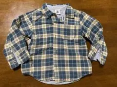 【プチバトー】チェックシャツ 80
