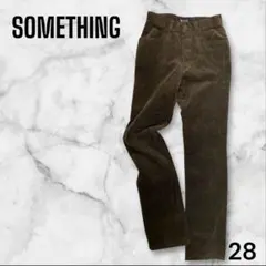 美品 【SOMETHING】28 ストレートパンツ ブラウン