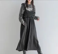 3連休限定セール！ ローリーズファーム　シャーリングギャザーワンピース