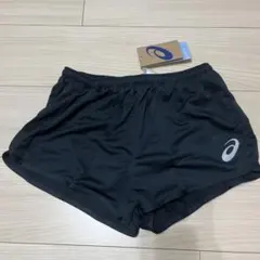 アシックス　ASICS　ランニングパンツ　メンズＭ　インナー付　黒