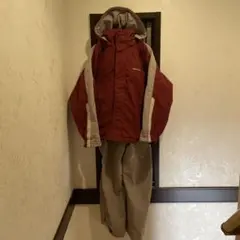 GRAVER CREEK フード付きスキーウェア Mサイズ 赤/グレー