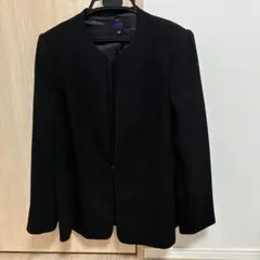 KANSAI FORMAT ブラックノーカラージャケット 15AR