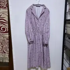 Holiday Holic レディース 薄紫 花柄 シャツワンピース 3Lサイズ